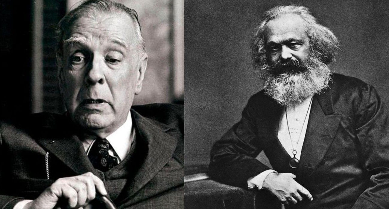 Jorge Luis Borges y Karl Marx, autores argentinos