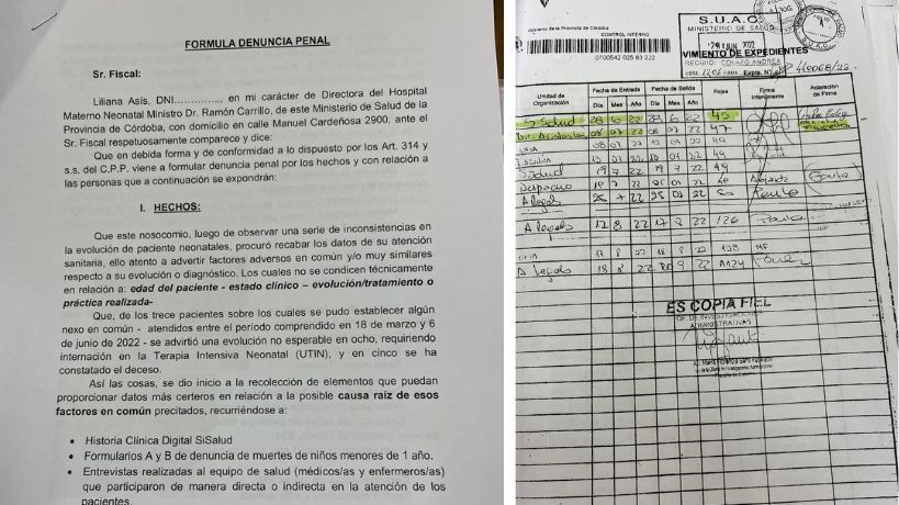 Qué dice la denuncia redactada que jamás llegó a los tribunales