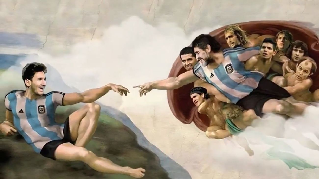 Video: el homenaje "religioso" que la AFA dedicó a Messi a un mes del campeonato mundial