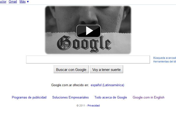Google conmemora a Charles Chaplin en su aniversario