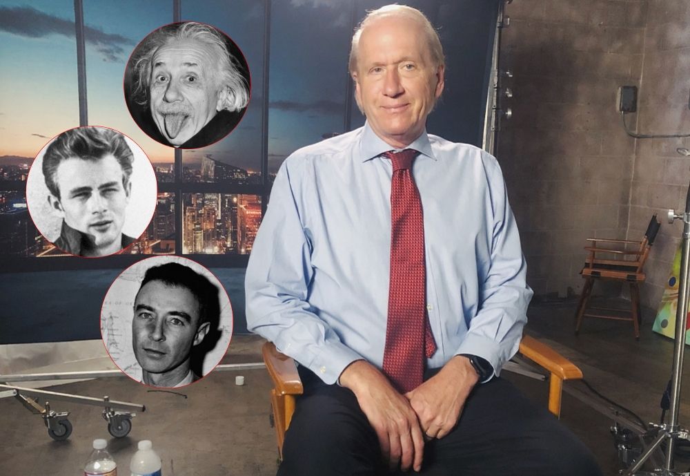 Mark Roesler representa a 'muertos famosos' como James Dean, Oppenheimer y Einstein
