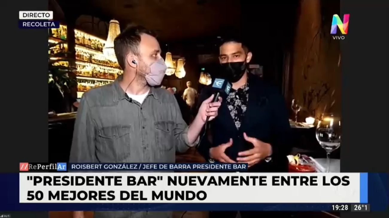 Presidente Bar, elegido nuevamente entre los 50 mejores del mundo