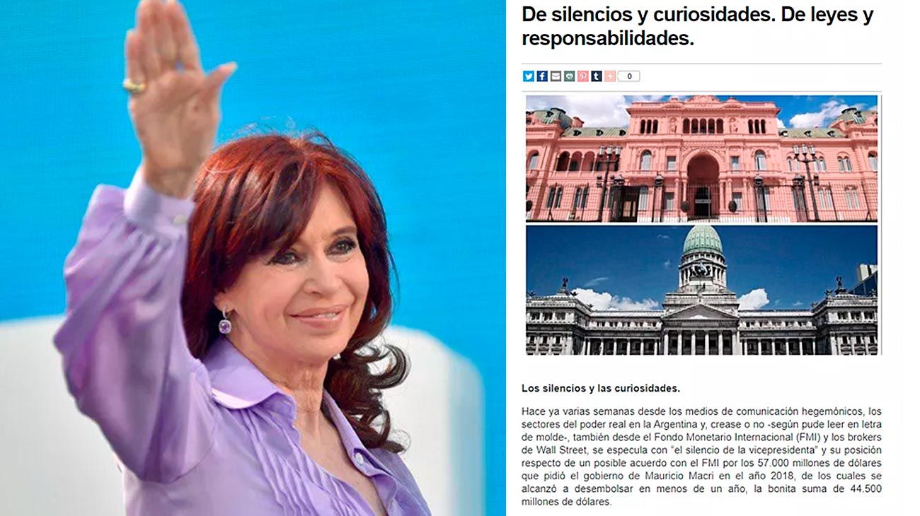 CFK marca la cancha: mensaje a la oposición y un recordatorio a Alberto F