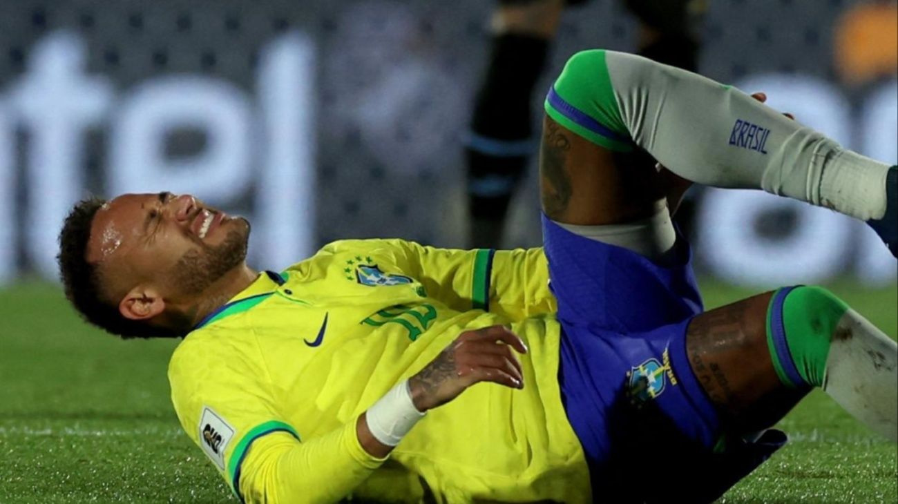Neymar sufrió una grave lesión