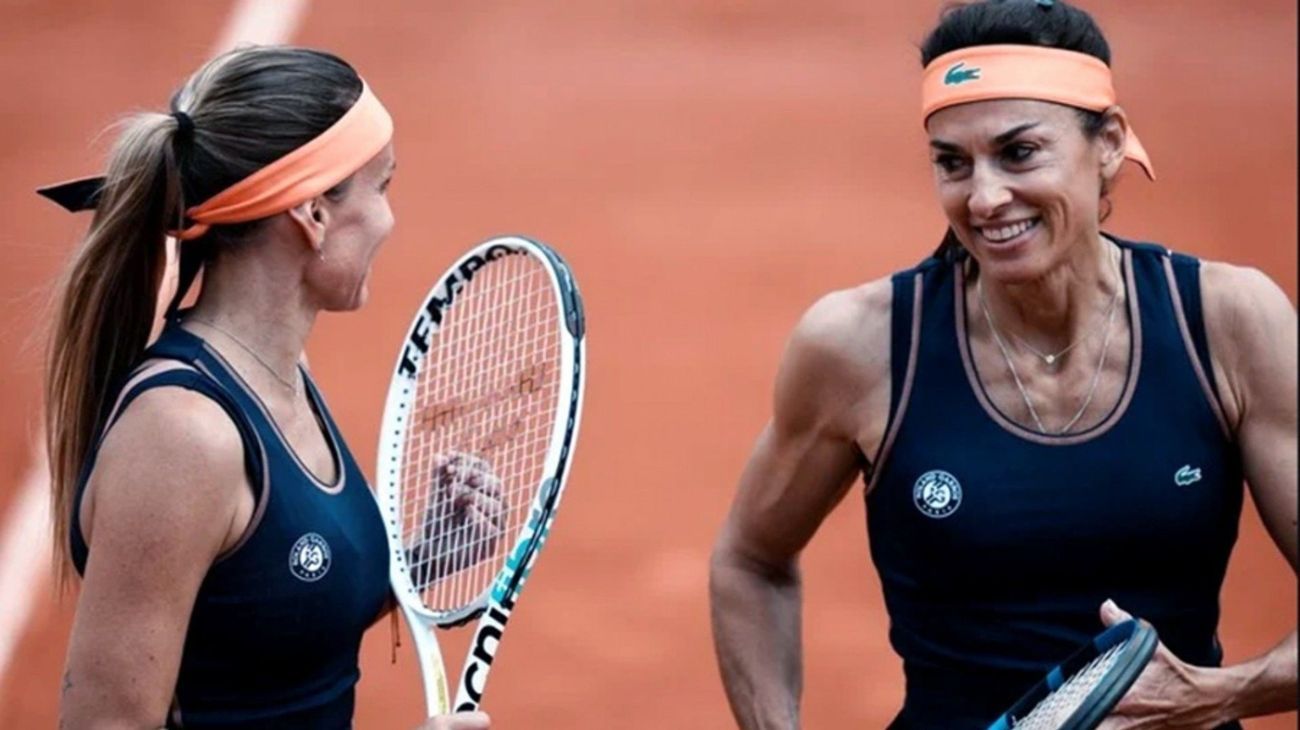 Gabriela Sabatini y Gisela Dulko cayeron en el torneo de Leyendas