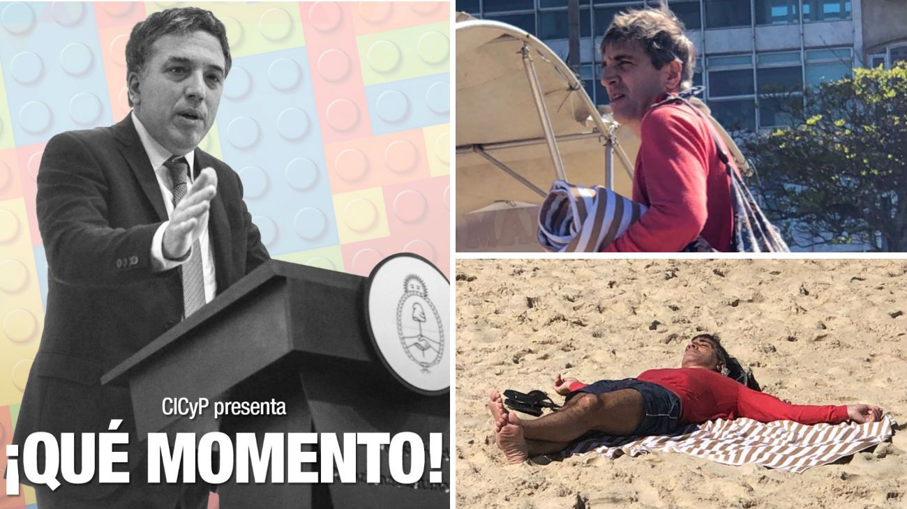 Luis Caputo de vacaciones en Ipanema pese a la crisis en Argentina