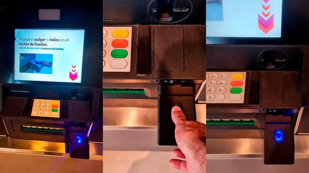 BCRA: Todos los cajeros automáticos tendrán que aceptar la huella digital para operar