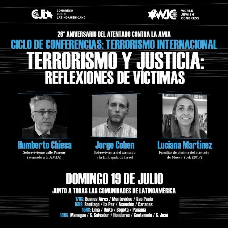 A 26 años del atentado a la AMIA, participá de la conferencia sobre "terrorismo internacional"