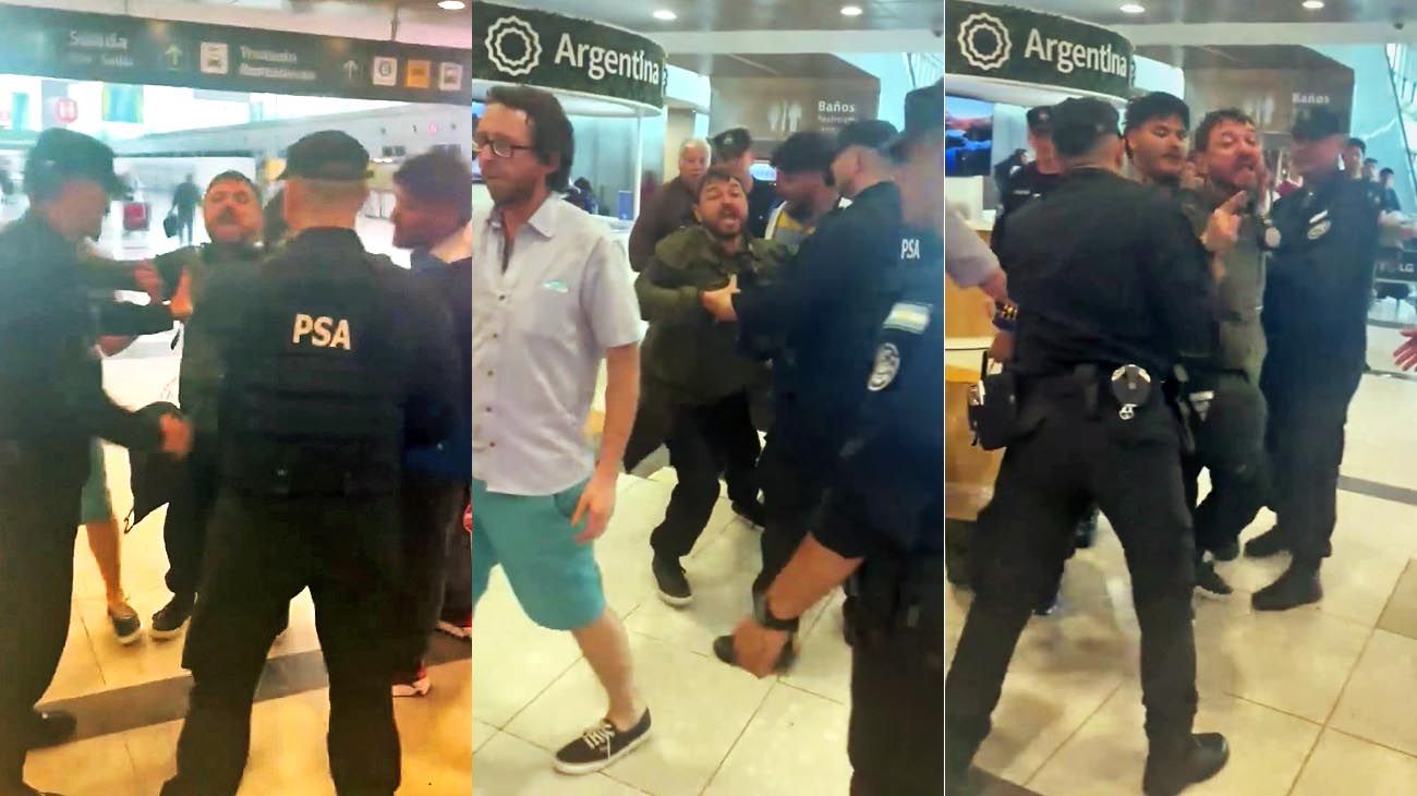 Juan Grabois enfrentó un escrache en el aeropuerto de Ezeiza: "Nunca me van a callar"