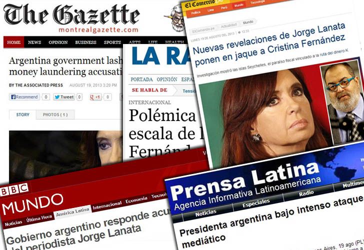 #ElParaísoDeCristina, Lanata y la Casa Rosada, en la prensa extranjera