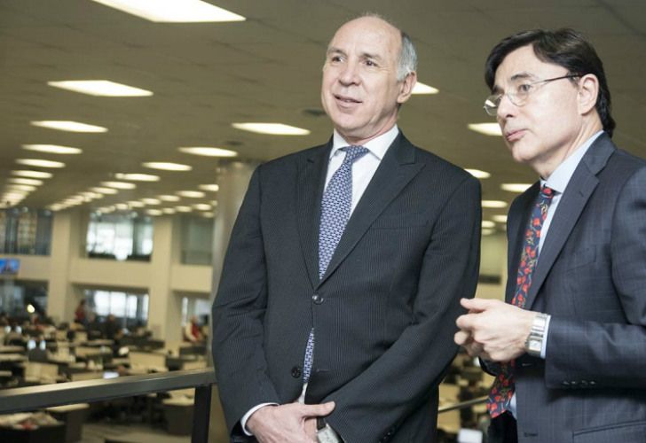 El Presidente de la Corte Suprema, Ricardo Lorenzetti, visitó el nuevo edificio de Perfil
