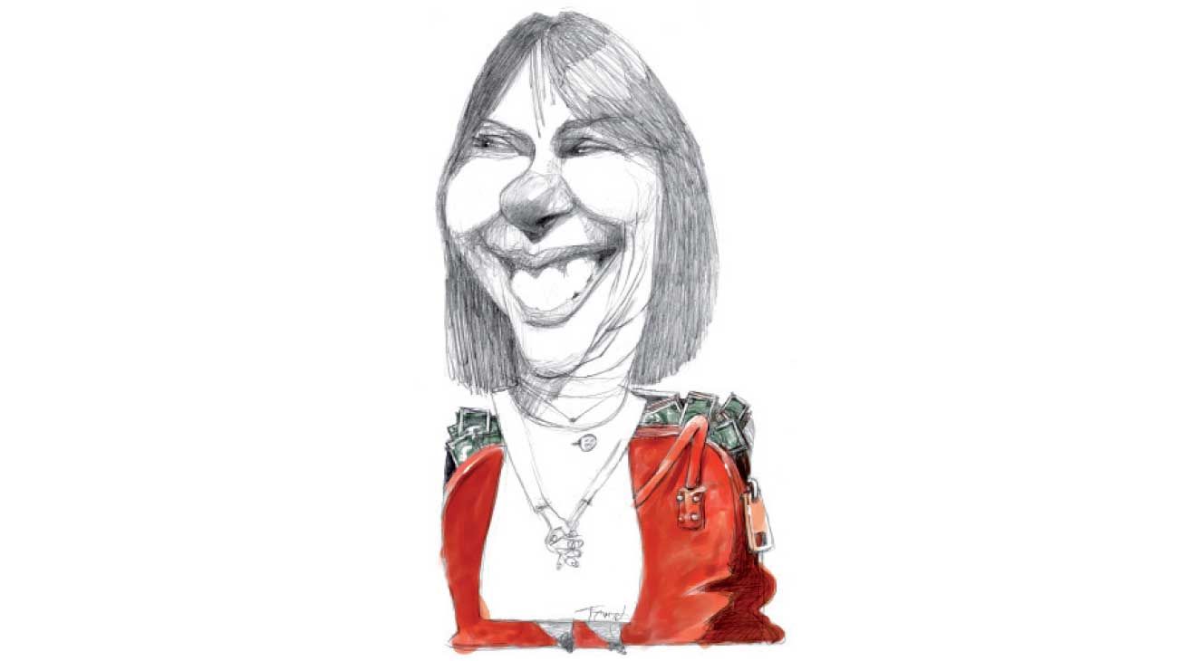 La mujer de la bolsa