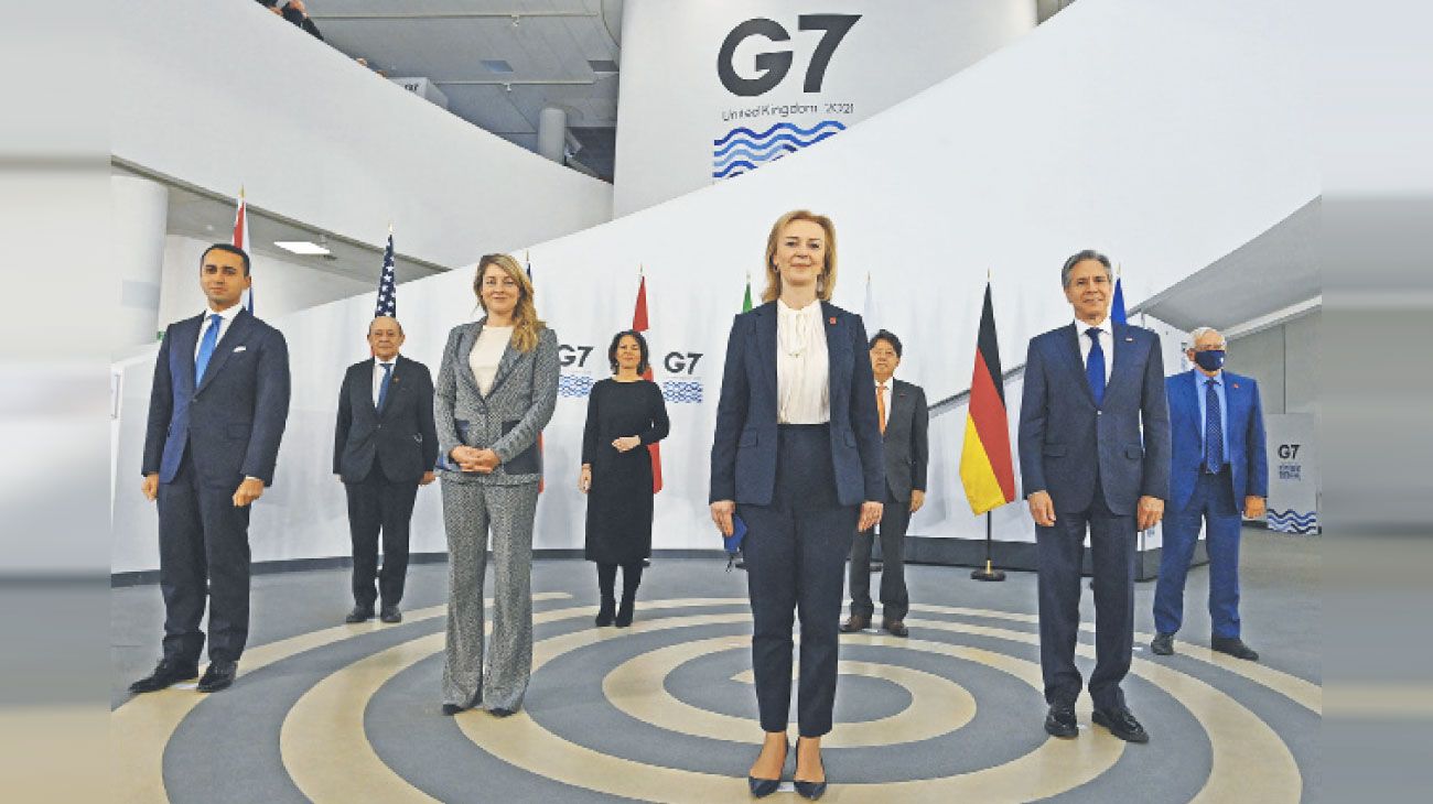 Duro mensaje del G7 en medio de la tensión con Rusia y China