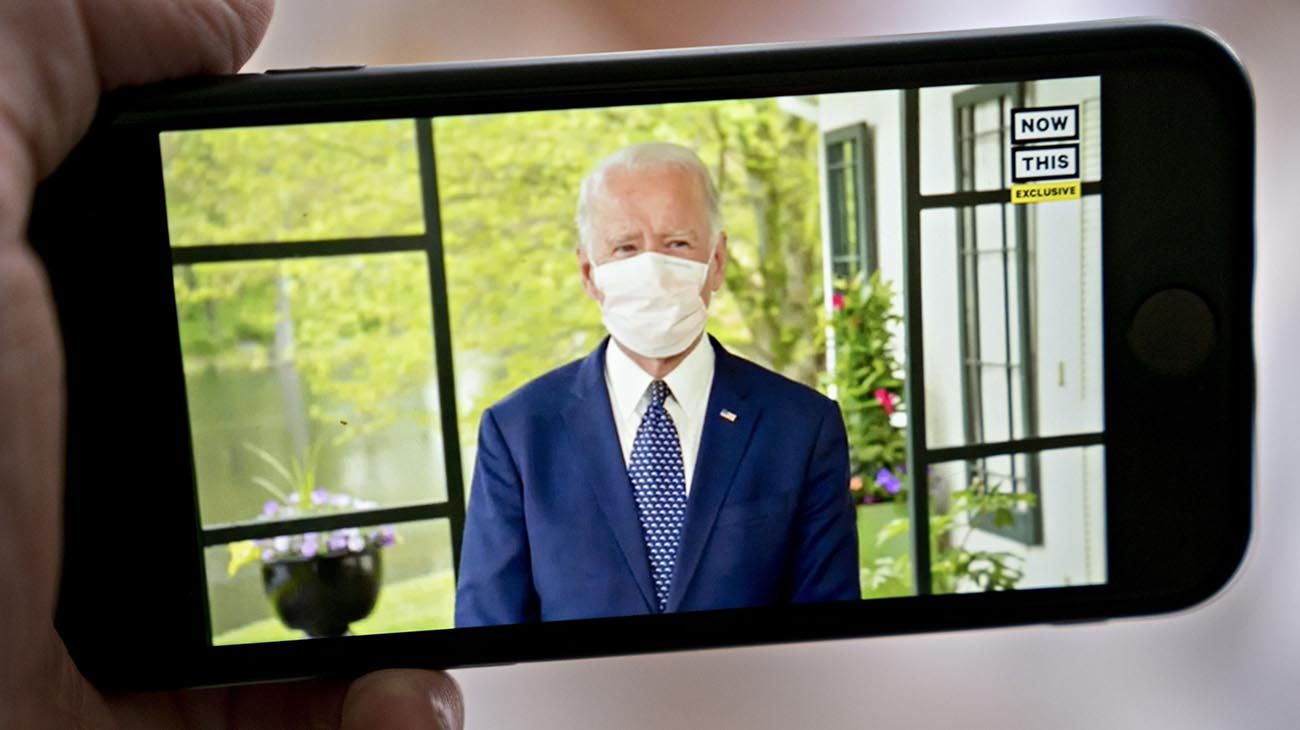Desde el sótano de su casa, Biden impulsa una insólita campaña para retar a Trump
