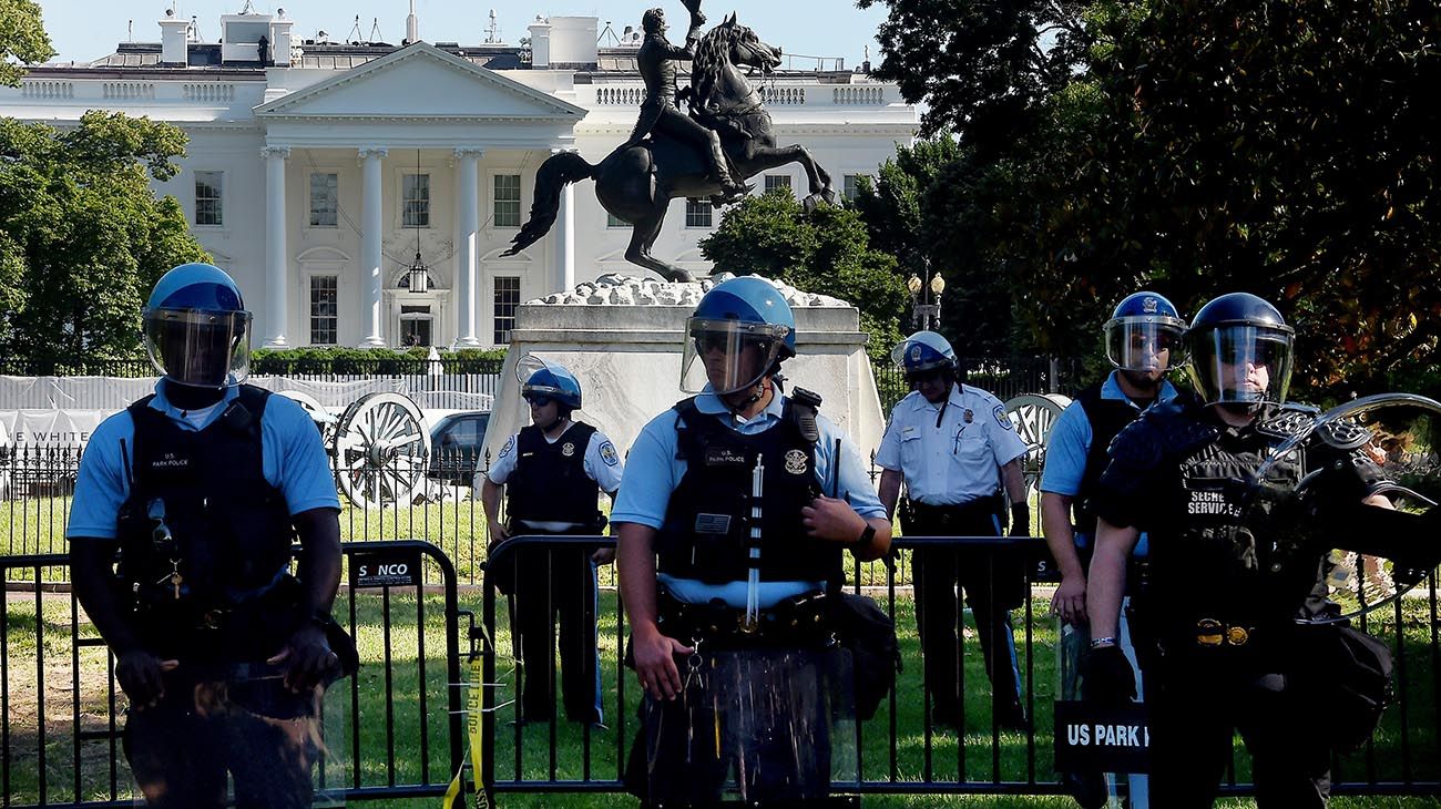 EEUU: el ejército tuvo que custodiar la Casa Blanca por las protestas