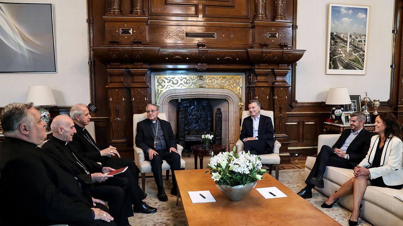 Macri recibió a la Iglesia antes de la Navidad: "Tenemos meses duros por delante"