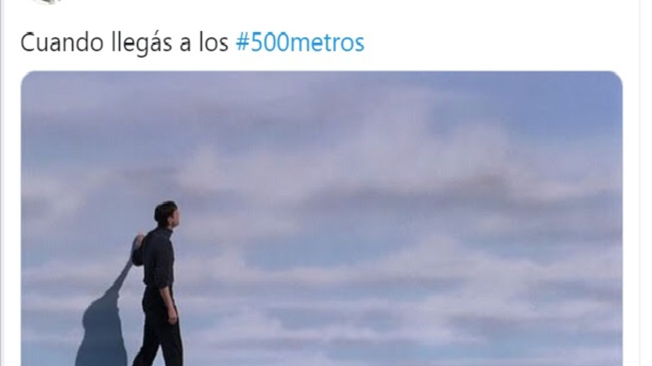 Las idas y vueltas con los "500 metros" se convirtieron en memes