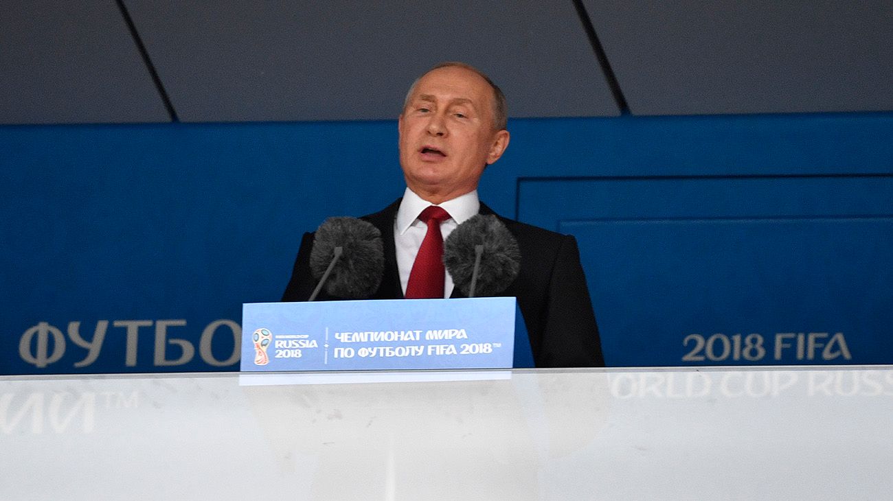 Vladimir Putin inauguró el Mundial de Rusia 2018