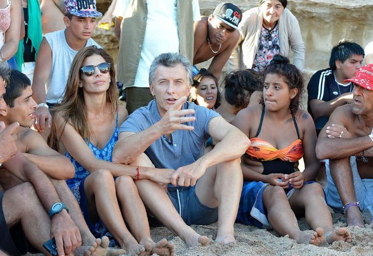 El álbum de los Macri en la playa