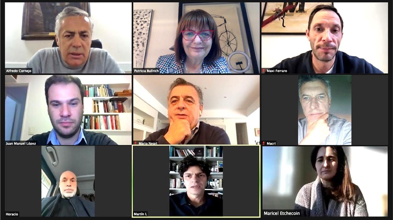 Con la presencia de Macri, Bullrich y Cornejo, se reunió JXC para definir candidatos