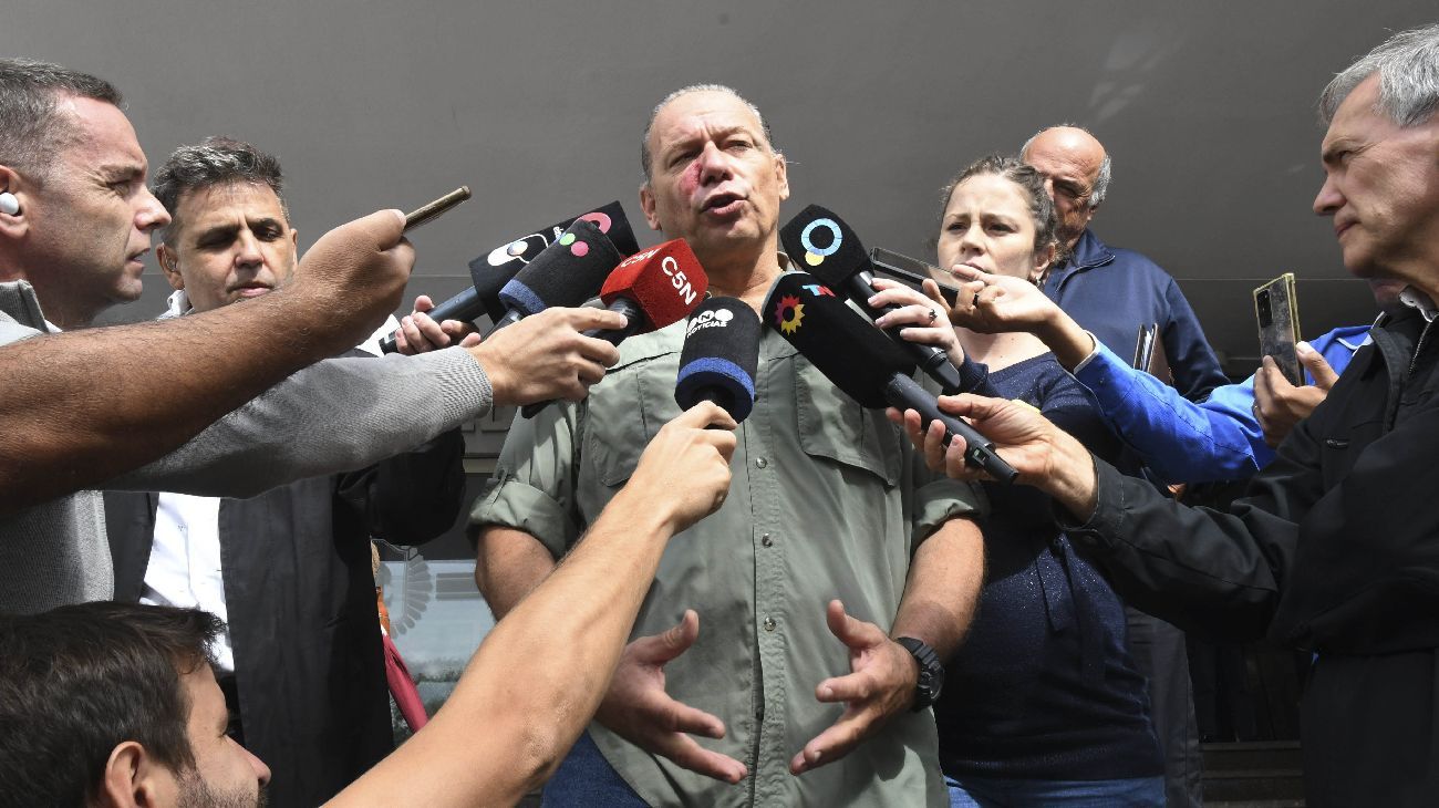 Tras el ataque, Berni denunció "infiltrados" y "agitadores del PRO" en la protesta