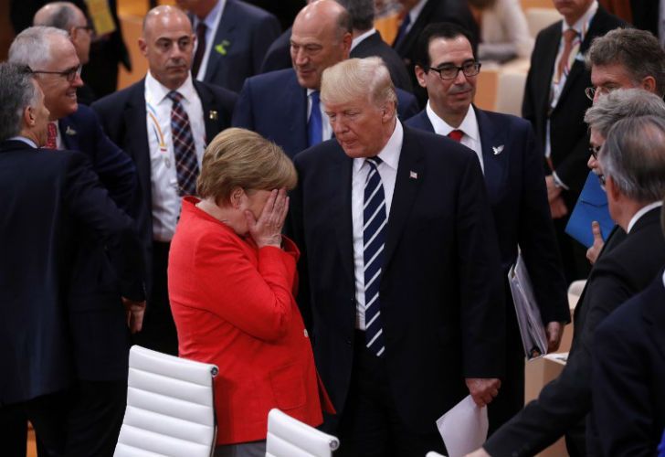 FOTOS | Las caras de Merkel, termómetro del G20 con Trump y Putin