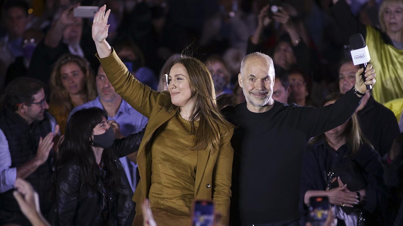 Vidal cerró su campaña con Larreta, Macri y Bullrich: "El basta tiene que ser más atronador"