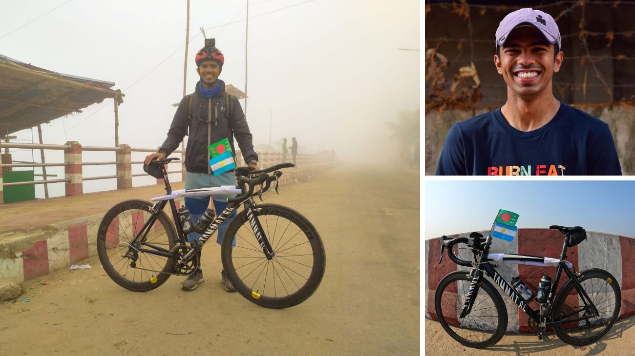Bangladesh: un ciclista recorrió 1003 kilómetros en honor a Lionel Messi
