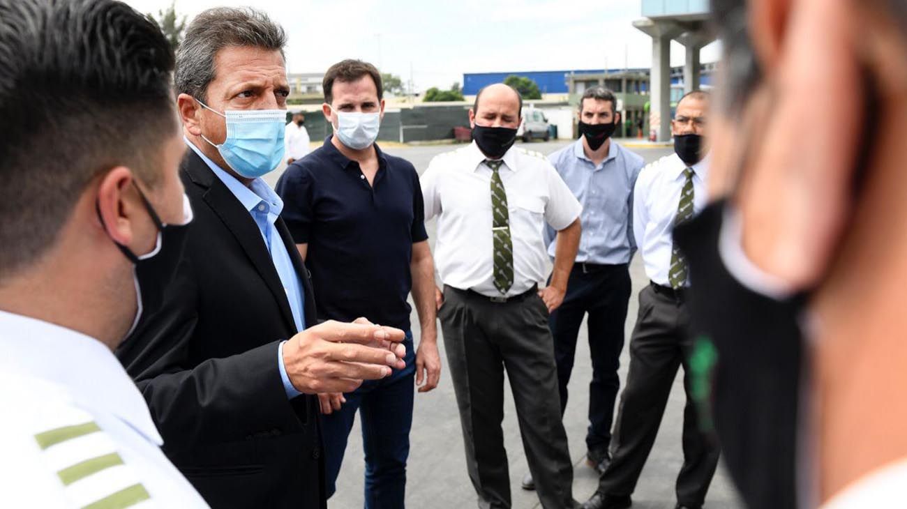 Sergio Massa: "Más de 133 mil trabajadores de transporte van dejar de pagar Ganancias"