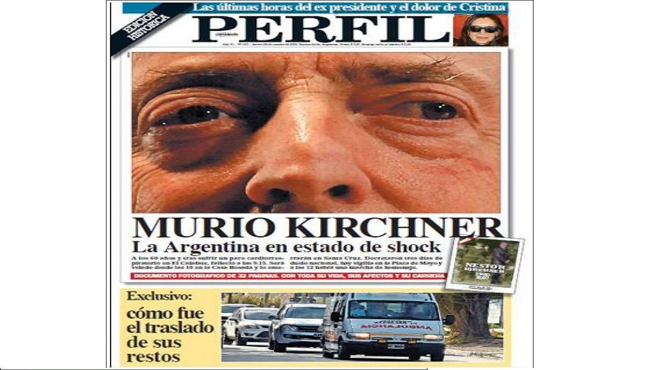 Cómo se vivió la muerte de Néstor Kirchner en Perfil