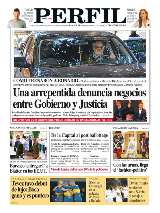 Una arrepentida denuncia negocios entre Gobierno y Justicia
