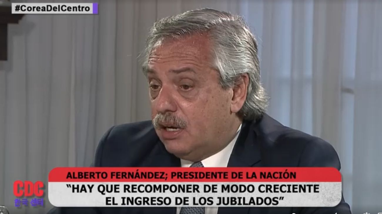Alberto Fernández: "A los jubilados hay que recomponerles de modo creciente sus ingresos"