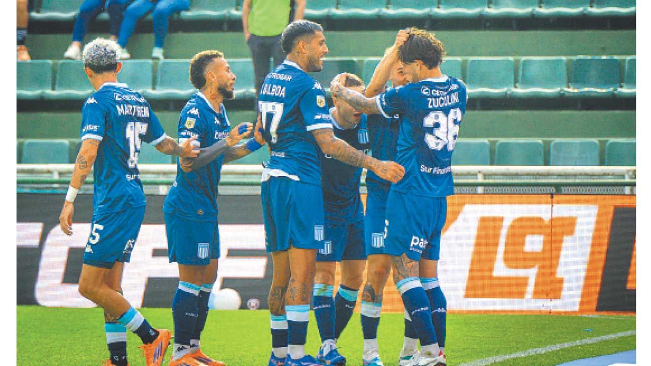 Zuculini se iluminó, Racing ganó y quedó más cerca de la clasificación