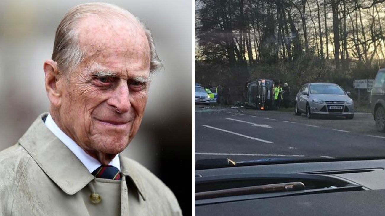 A los 97 años, el príncipe Felipe de Inglaterra salió ileso de un accidente de tránsito