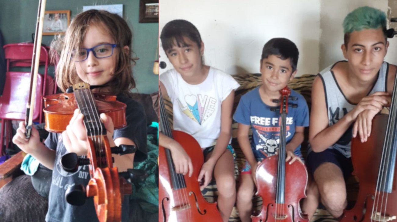 Entregan 50 instrumentos para que una orquesta infantil pueda seguir funcionando