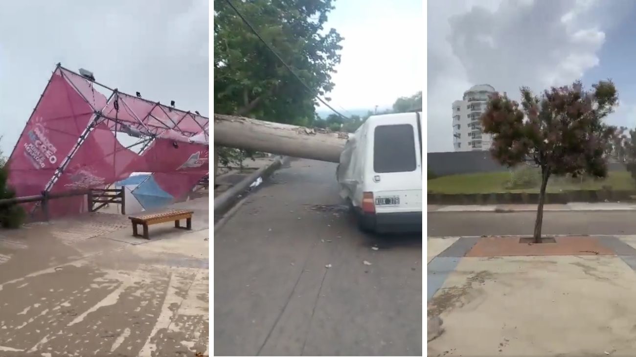 Una feroz tormenta de viento causó desastres en una playa de Monte Hermoso