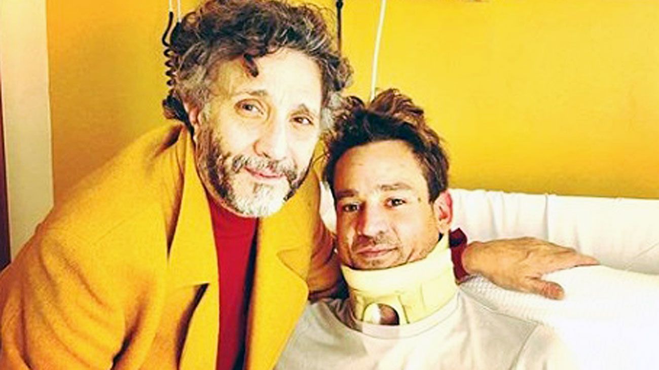 Chano fue dado de alta este viernes y fue visitado por Fito Páez