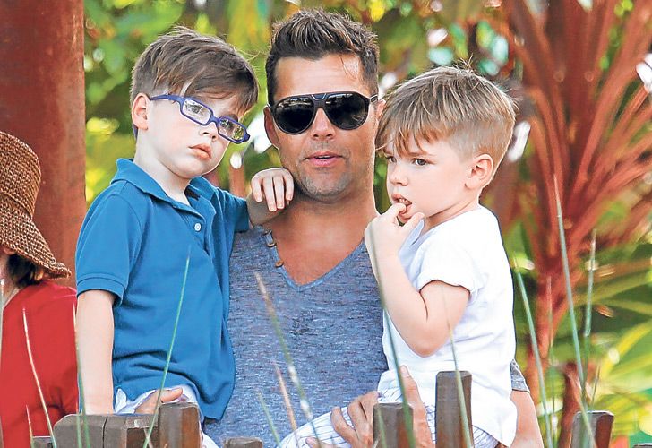 Ricky Martin ya está instalado en Australia con sus mellizos de 4 años