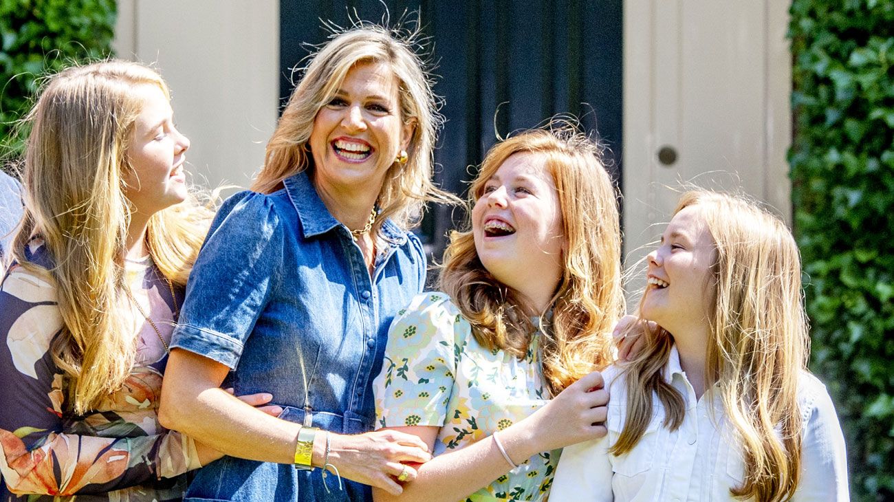Máxima, sonrisas en familia antes de la mudanza
