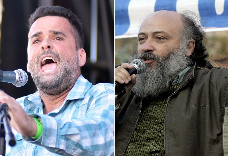 Los piqueteros se enfrentan por Macri