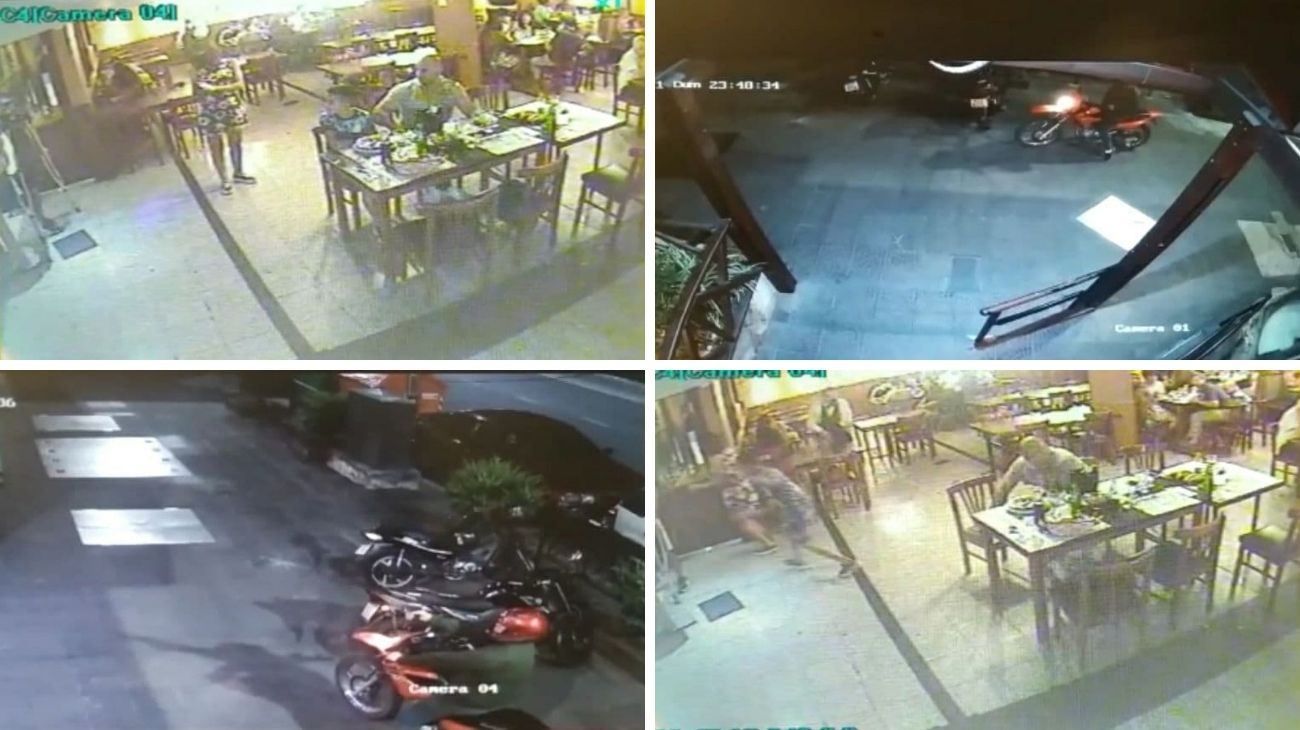 Videos: noche de balacera y miedo en dos comercios gastronómicos de Rosario