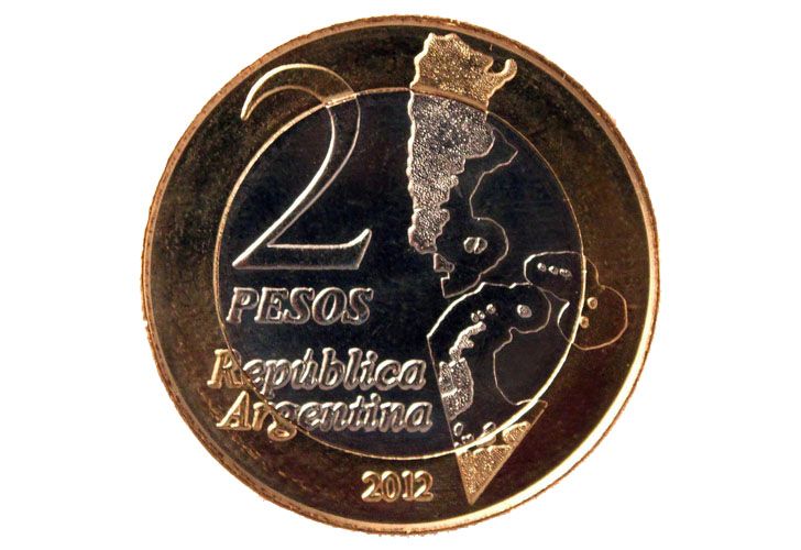 Cómo son las nuevas monedas de 2 pesos