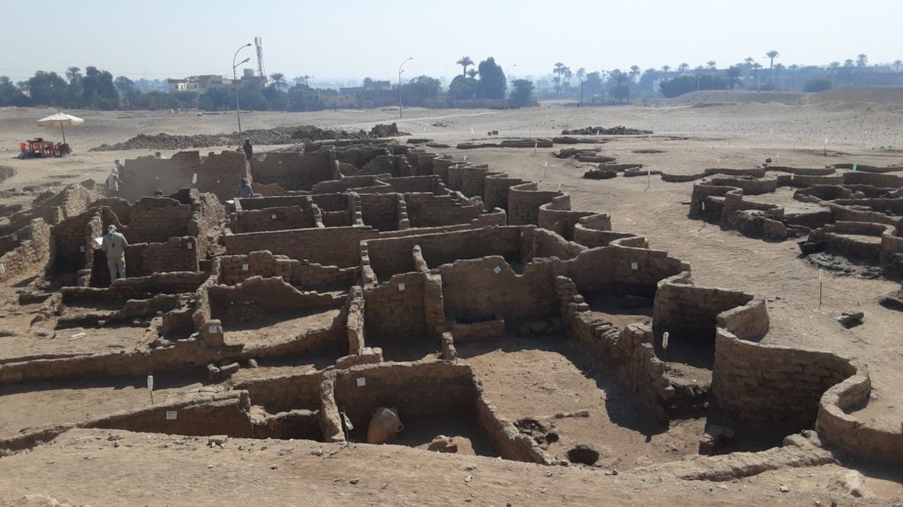 "El ascenso de Aten": Egipto desenterró una "ciudad perdida" de 3.000 años de antigüedad
