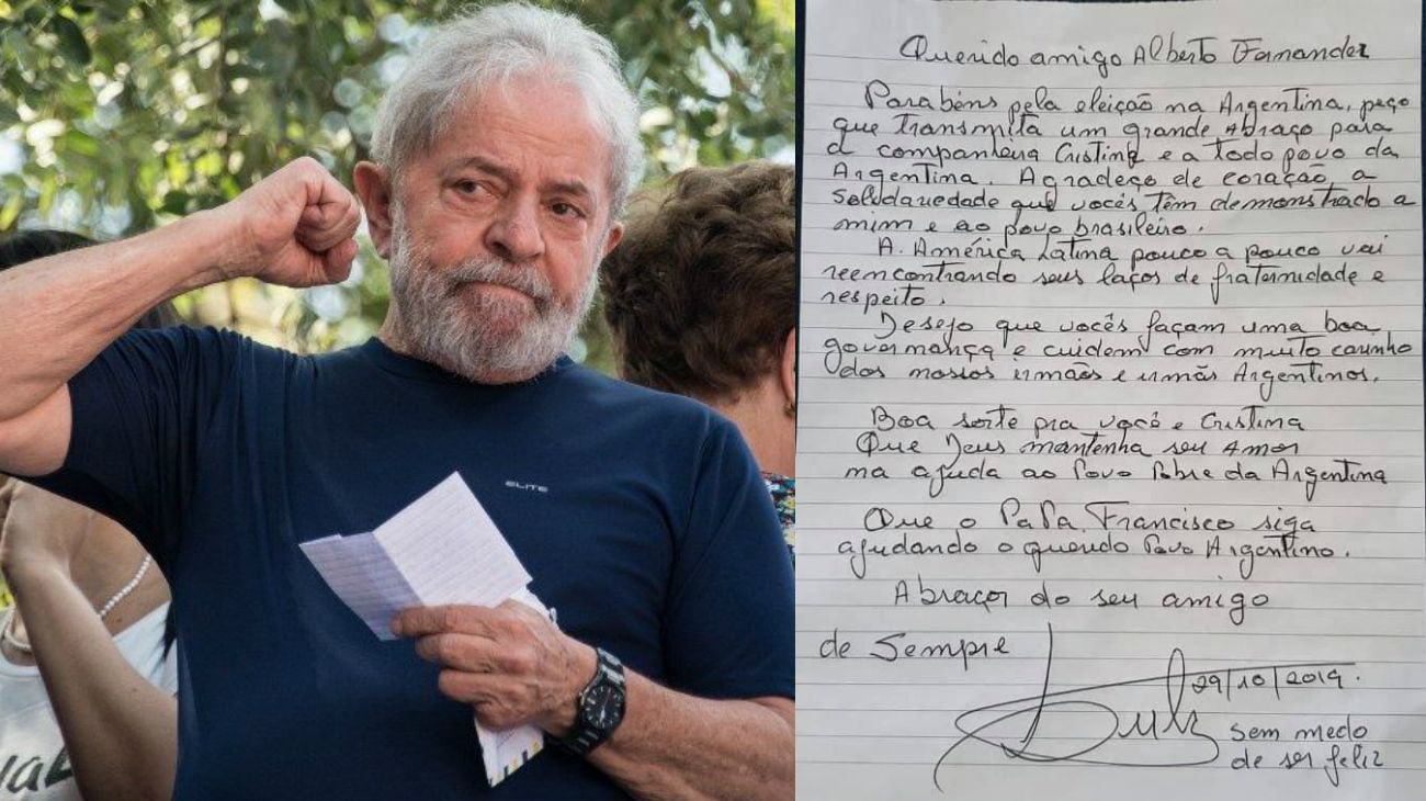 "Querido amigo...": la carta de Lula da Silva a Alberto Fernández desde la cárcel