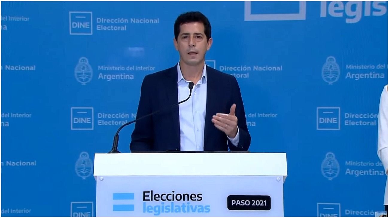 Eduardo "Wado" de Pedro destacó el avance del escrutinio provisorio, pero no brindó datos