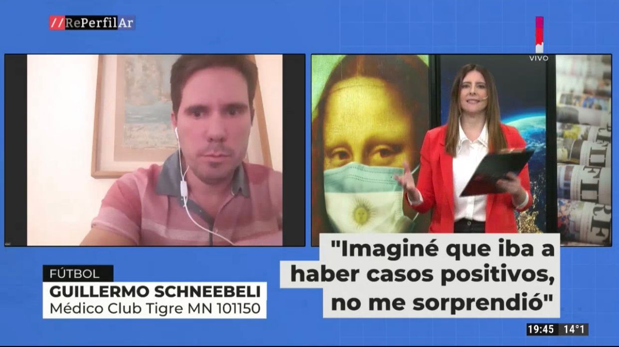 Guillermo Schneebeli: "Haber tenido solo 2 positivos me da alivio"