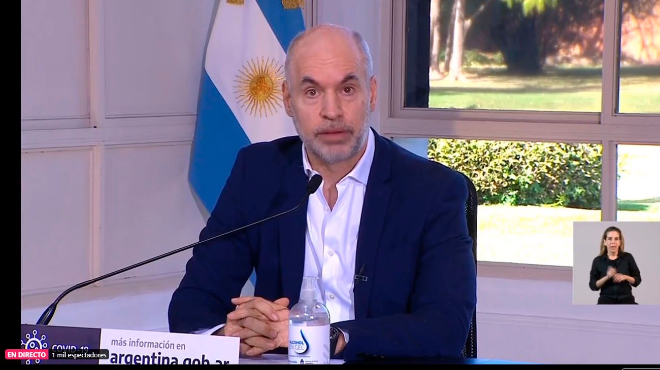 Horacio Rodríguez Larreta: “Tenemos 5 semanas de contagios amesetados”