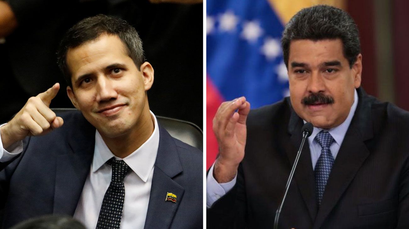 Juan Guaidó lidera la ayuda humanitaria y Nicolás Maduro cerró el espacio aéreo con Brasil