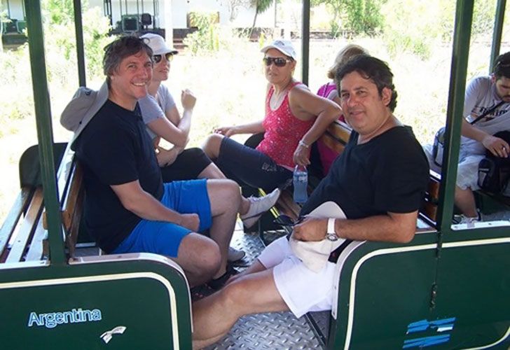 Boudou descansa en las Cataratas del Iguazú