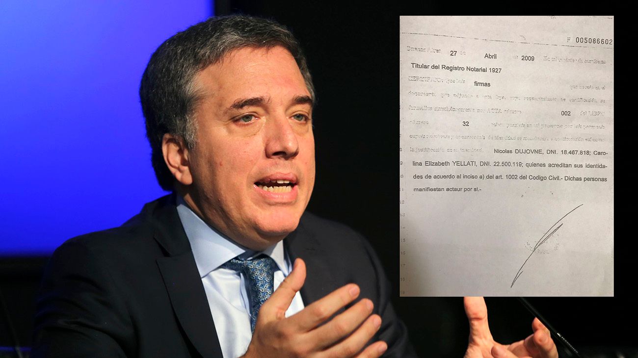 Los documentos que prueban los trámites de Nicolás Dujovne para declarar su casa